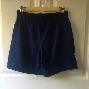 Men’s Small fabletics shorts. Navy. New with tags.